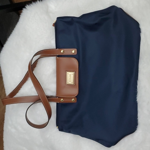 Calvin Klein Navy Nylon Shoulder Bag